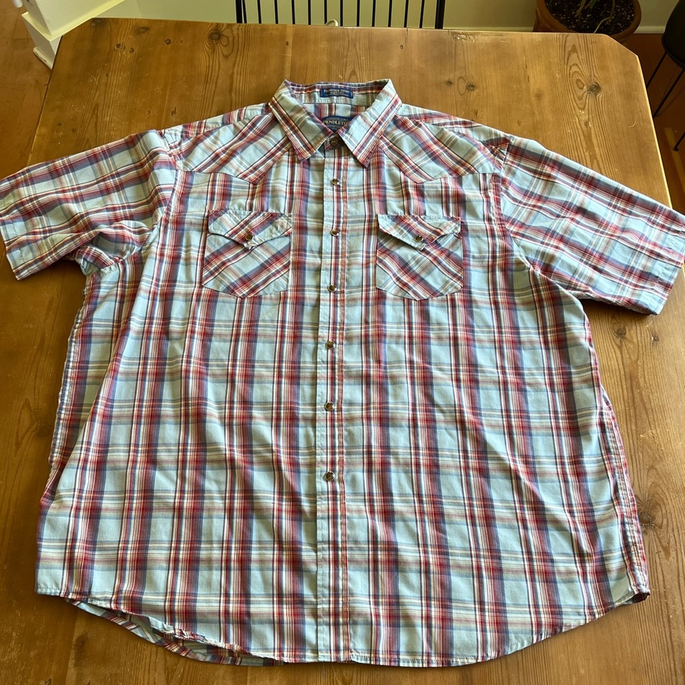 Xxl Pendleton short sleeve western shirt.